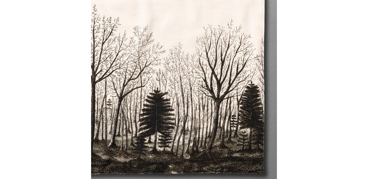 Lost In The Woods Table Runner Black-White - John Derian For Target