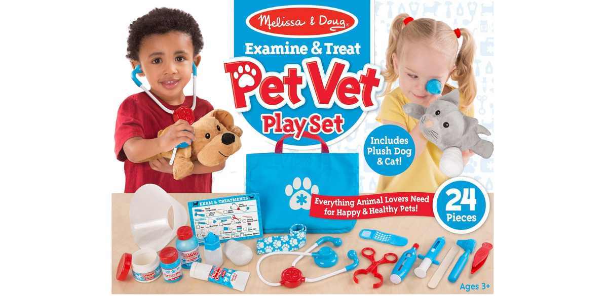 Melissa & Doug Examine and Treat Pet Vet Play Set