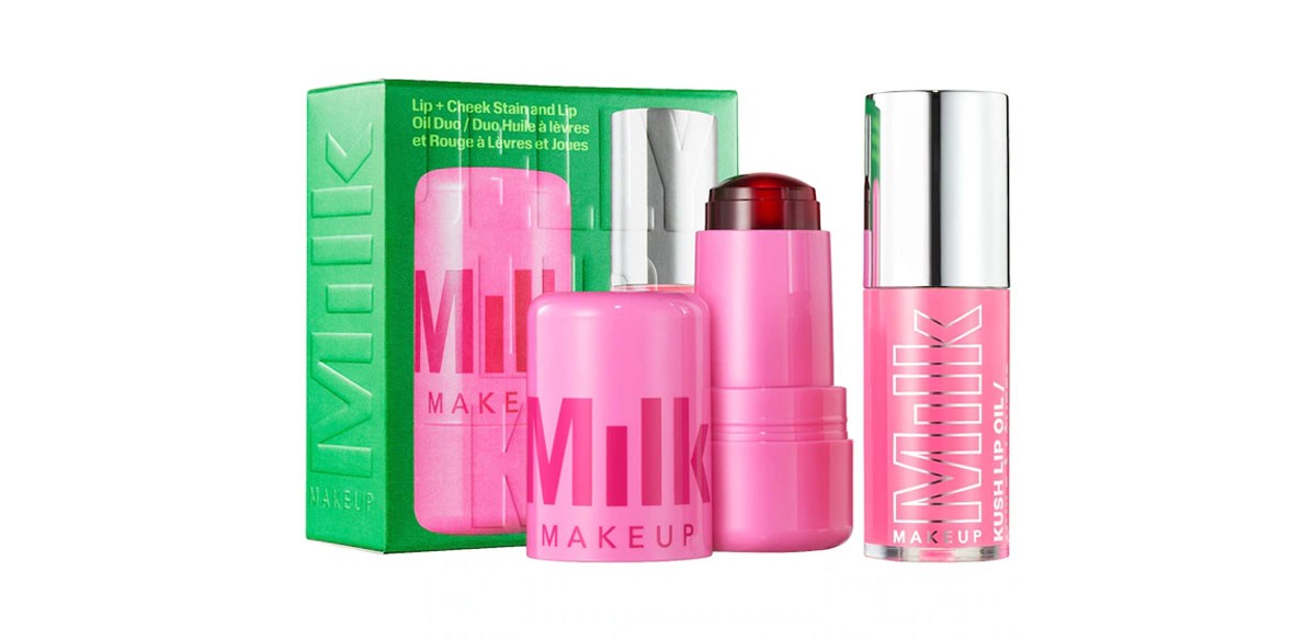 MILK MAKEUP The Jelly Lip Kit_Lip + Cheek Stain & Lip Oil Duo