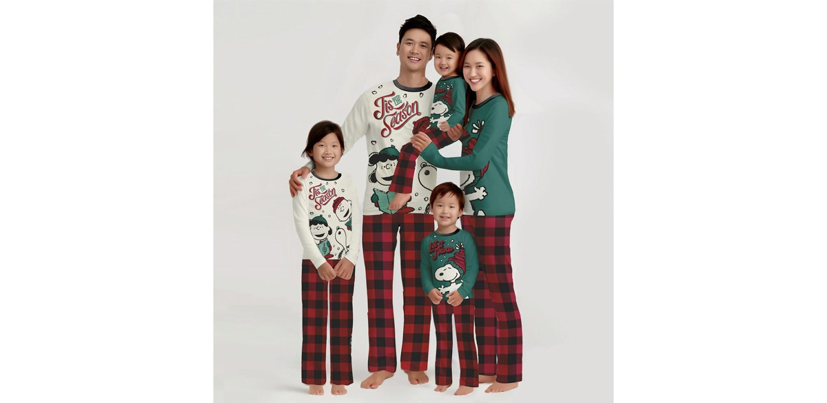 Peanuts Matching Family Christmas Pajamas