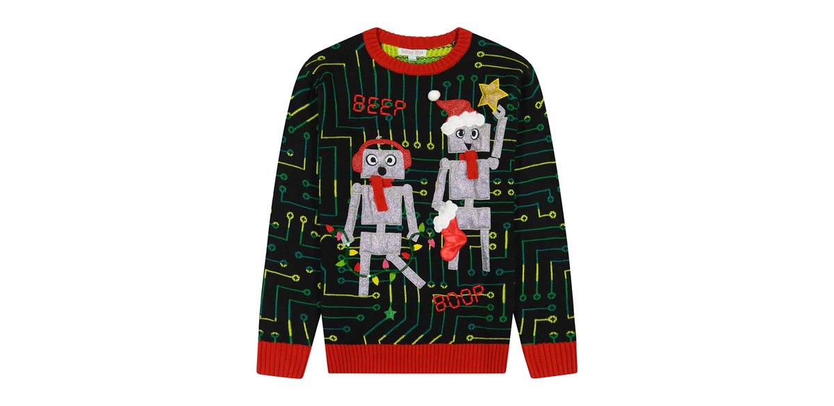 Robot Holiday Sweater