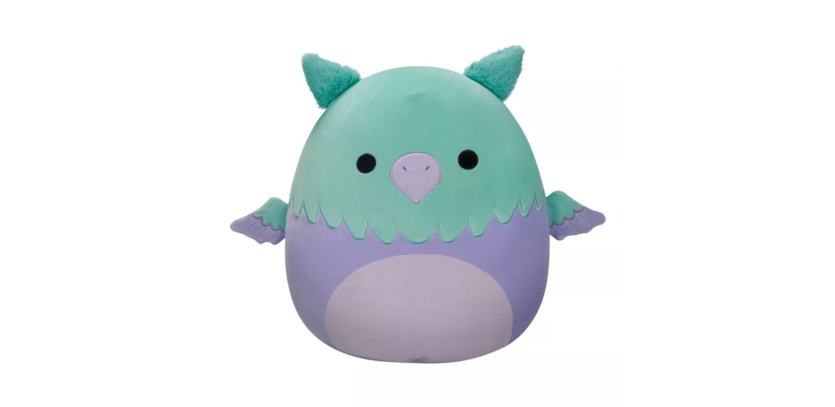 Squishmallows 16 inch Aqua and Purple Griffin Large Plush