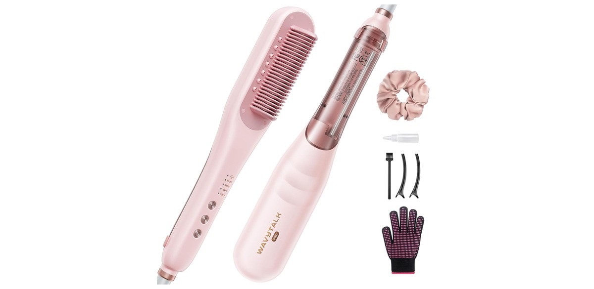 Wavytalk Pro Steam Hair Straightener Brush
