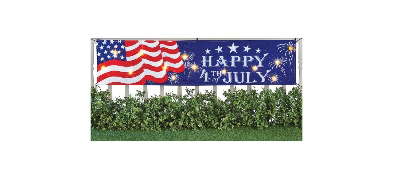 The Holiday Isle Happy Fourth of July Patriotic Banner