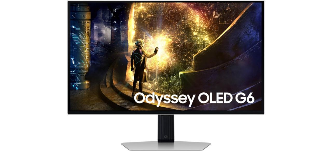 SAMSUNG Odyssey OLED G6 on white background