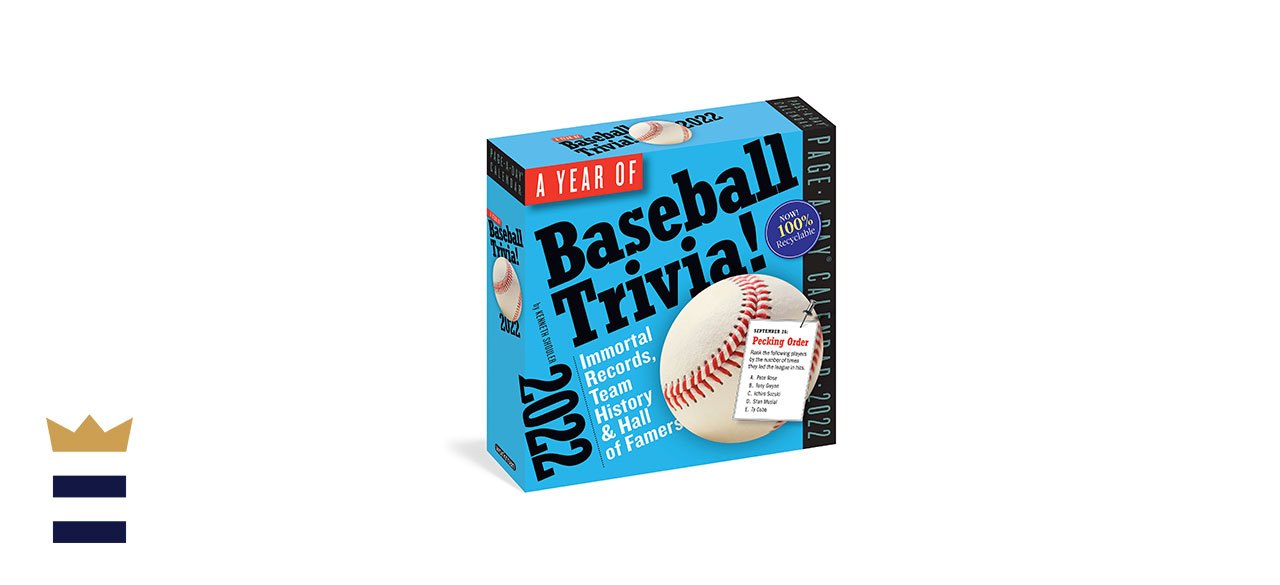 A year of baseball trivia calendar