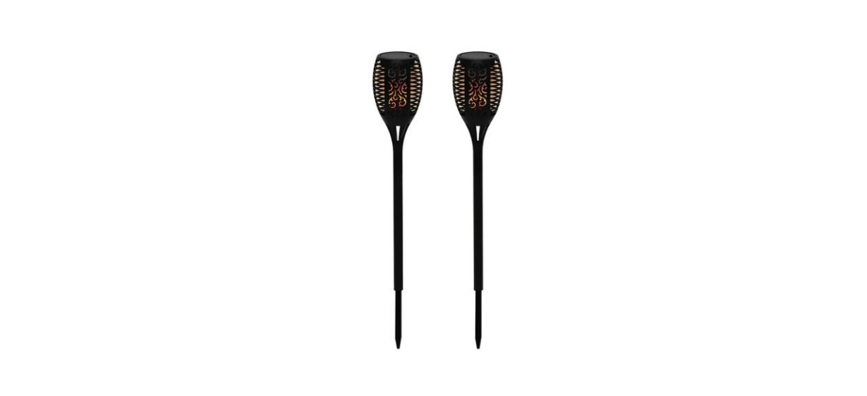 Abble Inc. Solar Powered Tiki Torches, Set of 2