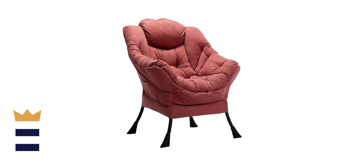 AbocoFur Modern Cotton Fiber Fabric Lazy Chair