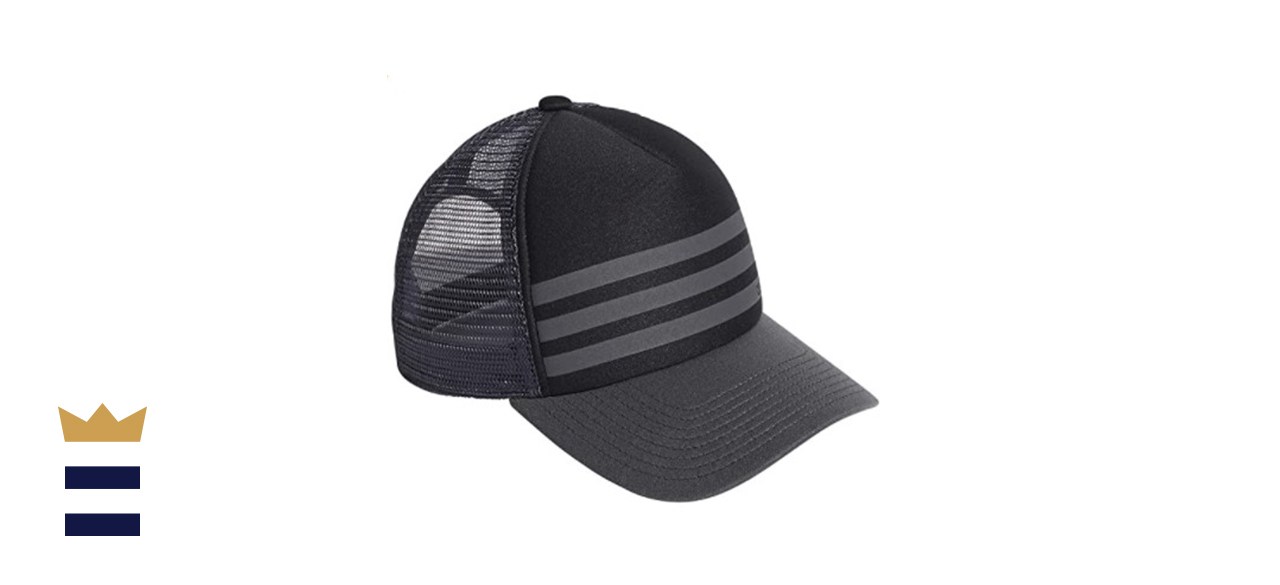 Adidas Core Linear Three-Stripe Trucker Hat