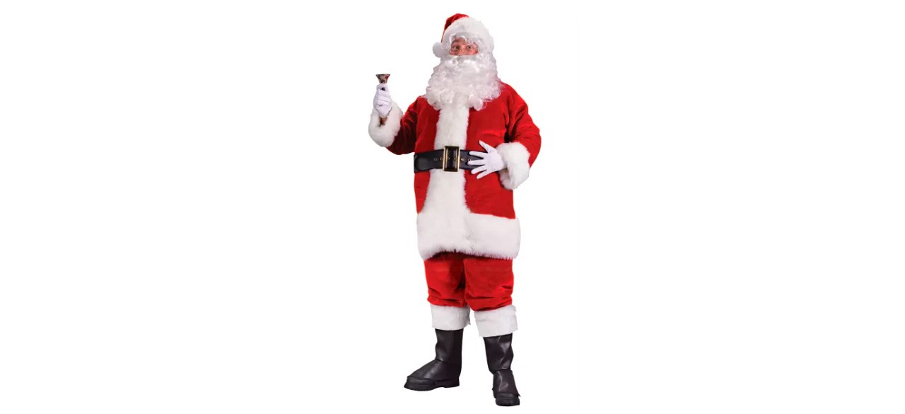 Adult Regency Plush Santa Suit Costume 