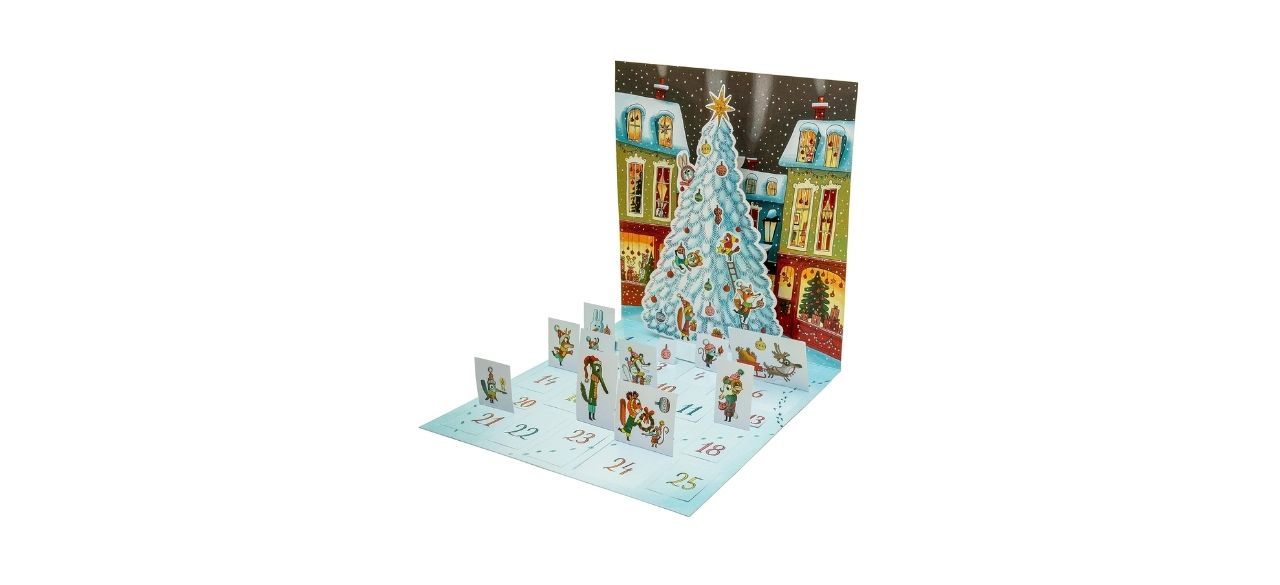 Benjamin Chaud's Merry Christmas Tree Pop-Up Advent Calendar on white background