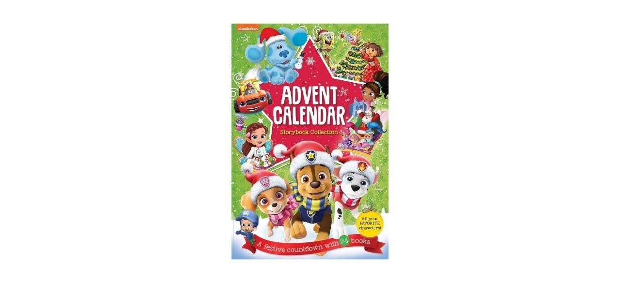 Nickelodeon: Storybook Collection Advent Calendar on white background, showing several Nickelodeon characters on it.