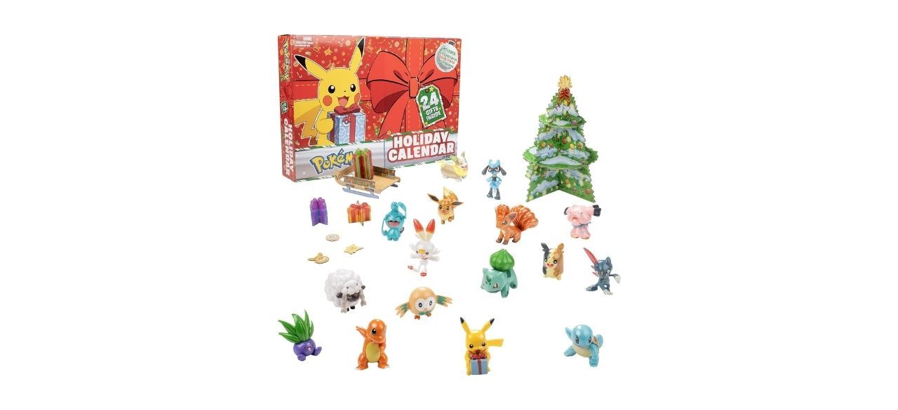 Pokémon Holiday Advent Calendar with Pokemon character toys