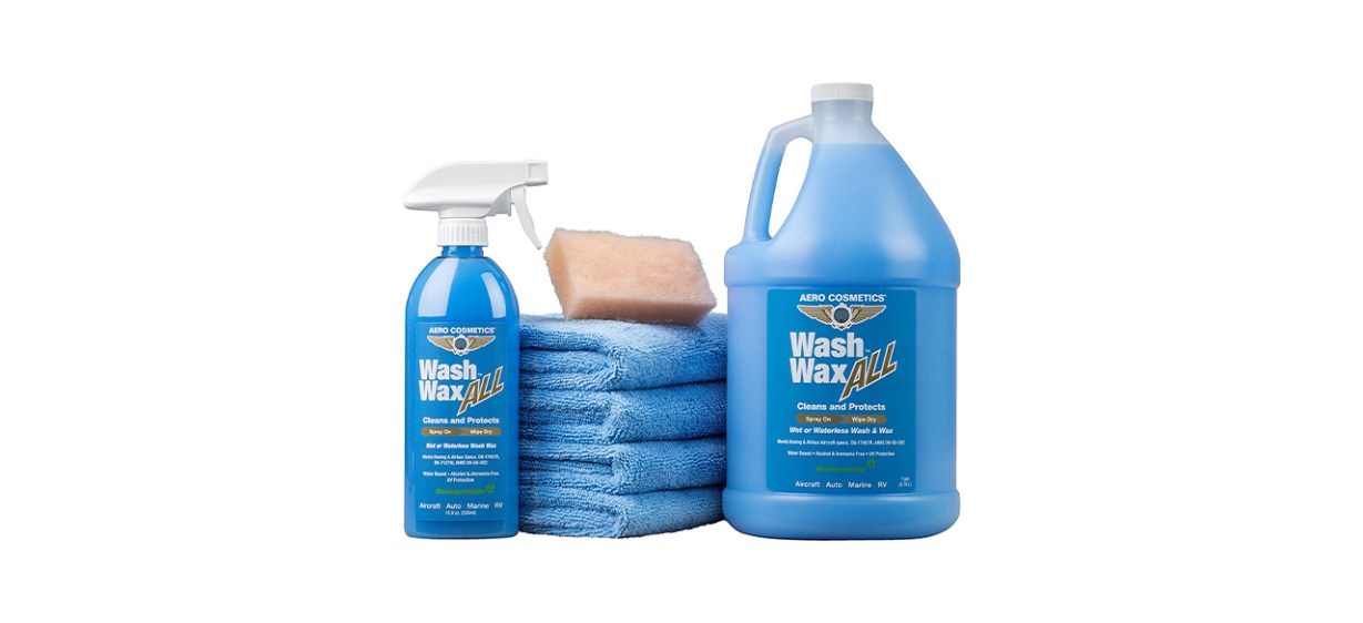 Aero Cosmetics Wet or Waterless Car Wash and Wax Kit