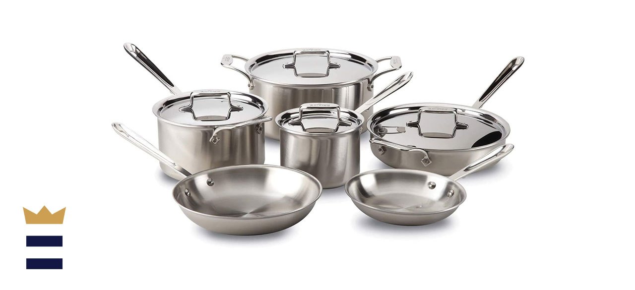 All-Clad Brushed D5 Stainless Cookware Set