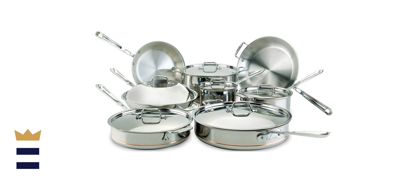 All-Clad Copper Core Cookware 14 Piece Set