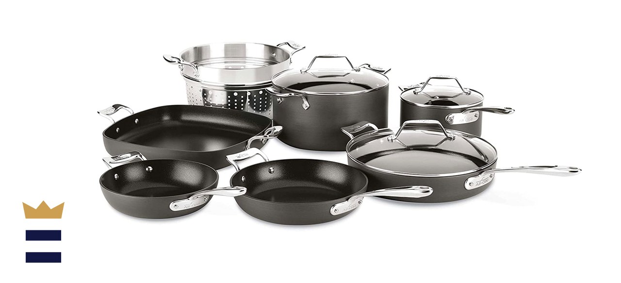 All-Clad Essentials 10-Piece Nonstick Hard Anodized Cookware Set