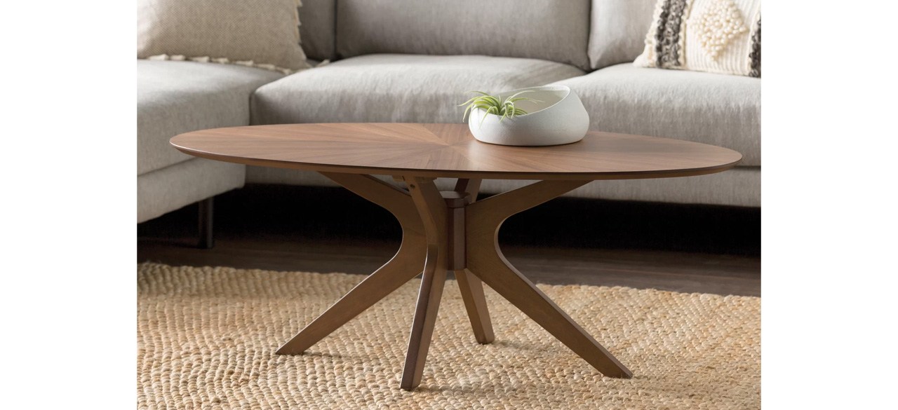 AllModern Fenway Coffee Table in front of sofa