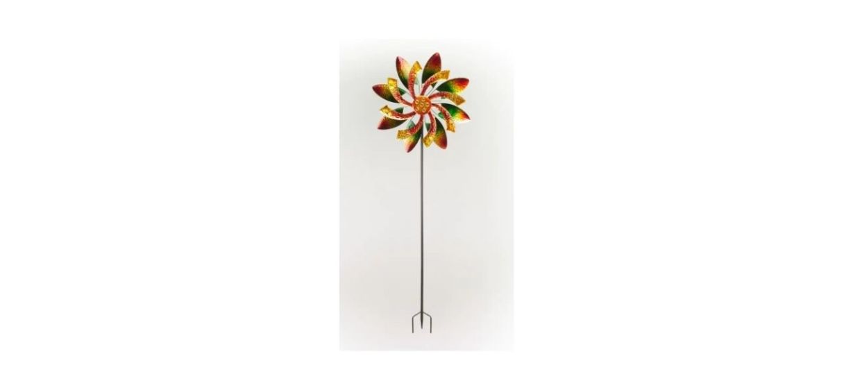 Alpine Corporation 64-Inch Tall Floral Windmill Stake