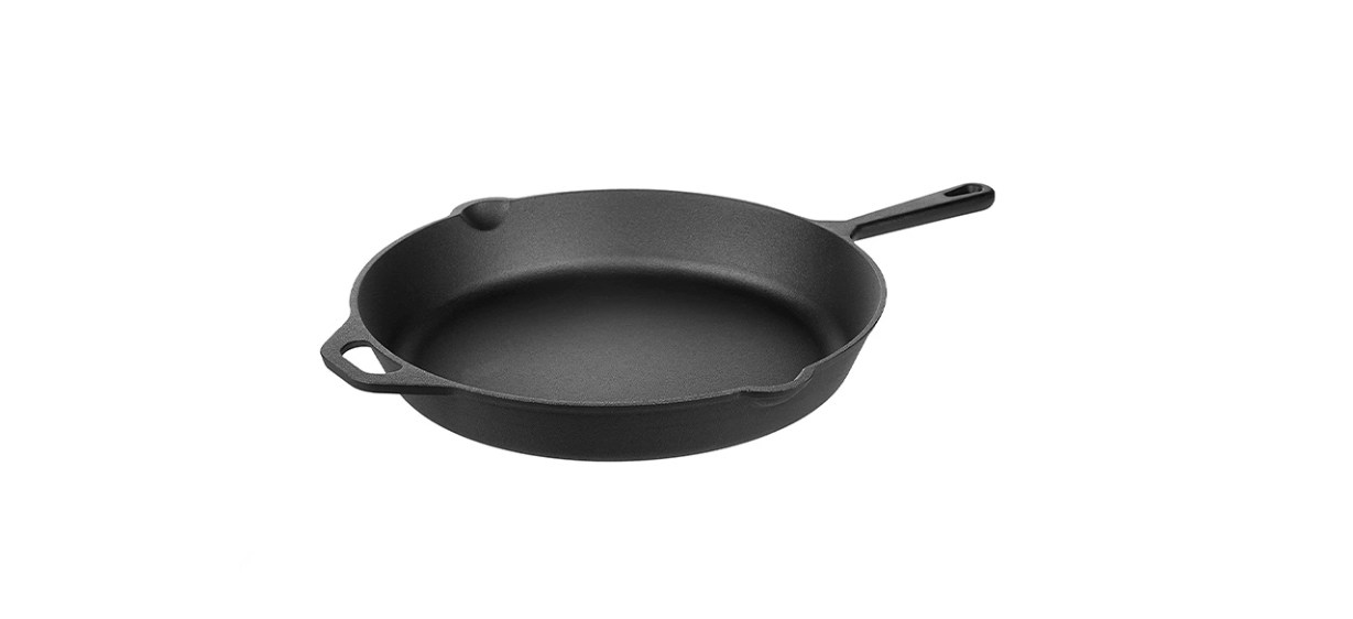 Amazon Basics 15-Inch Cast-Iron Skillet