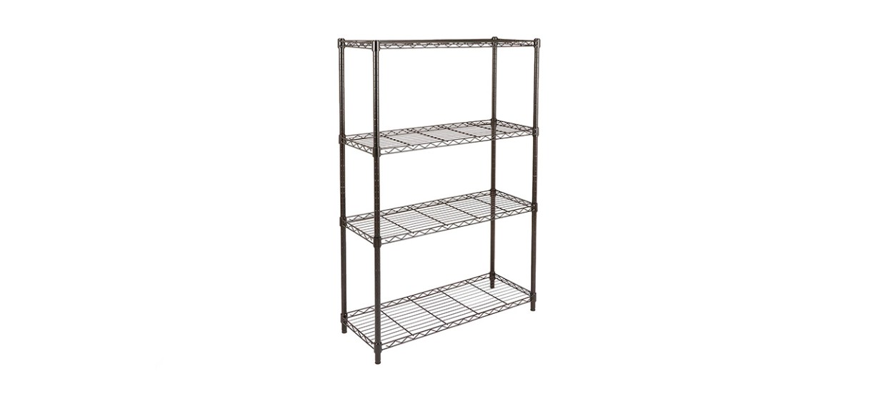 Amazon Basics Four-Shelf Adjustable Heavy-Duty Storage Shelving Unit