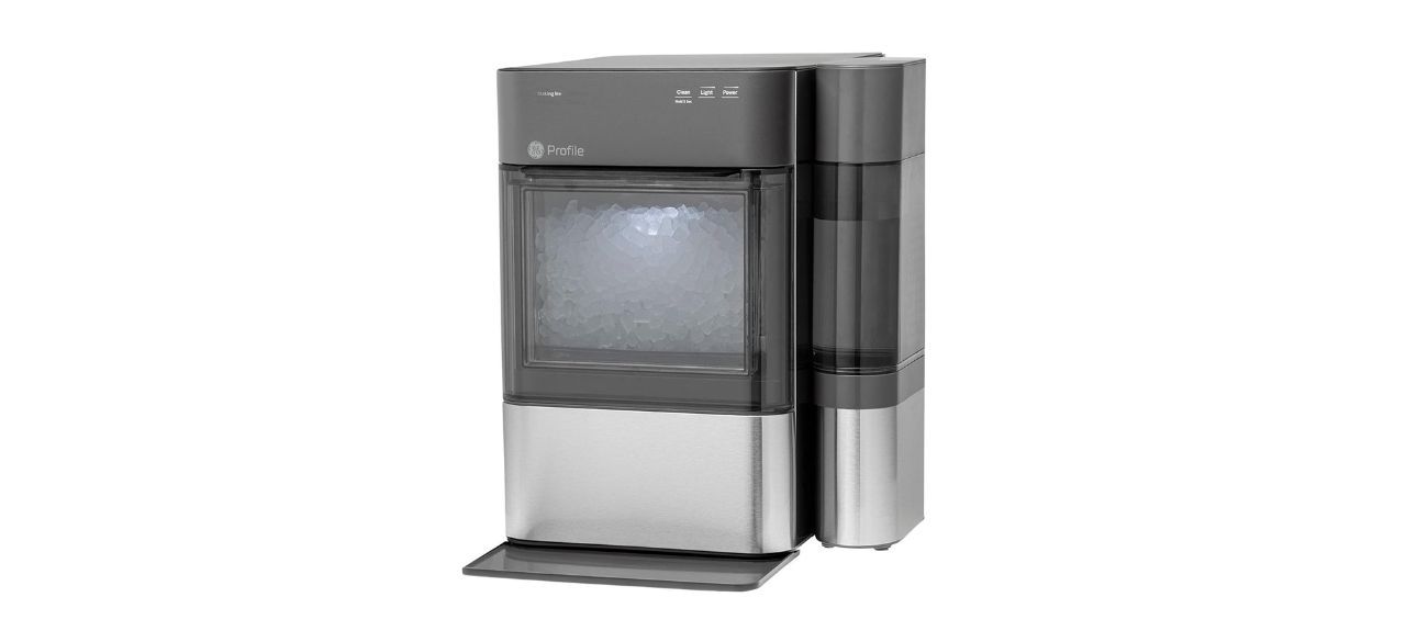 GE Profile Opal 2.0 Countertop Nugget Ice Maker on White Background