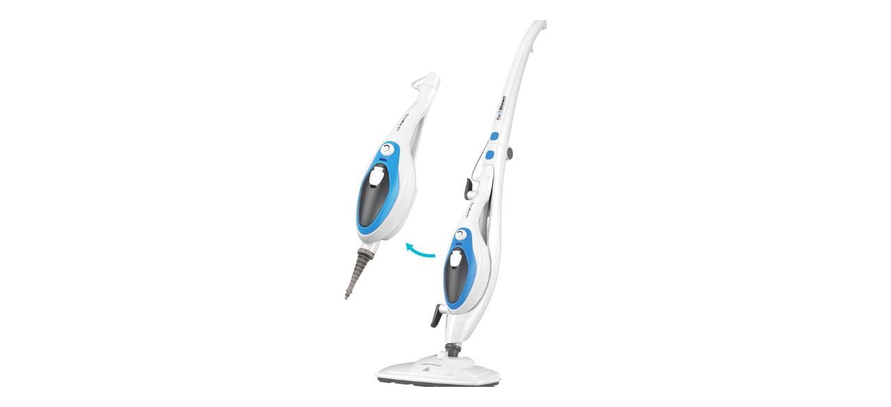 PurSteam 10-in-1 Steam Mop, shown with handheld portion detached