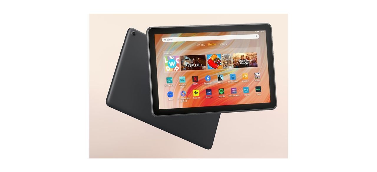 All-new Amazon Fire HD 10 tablet showing apps