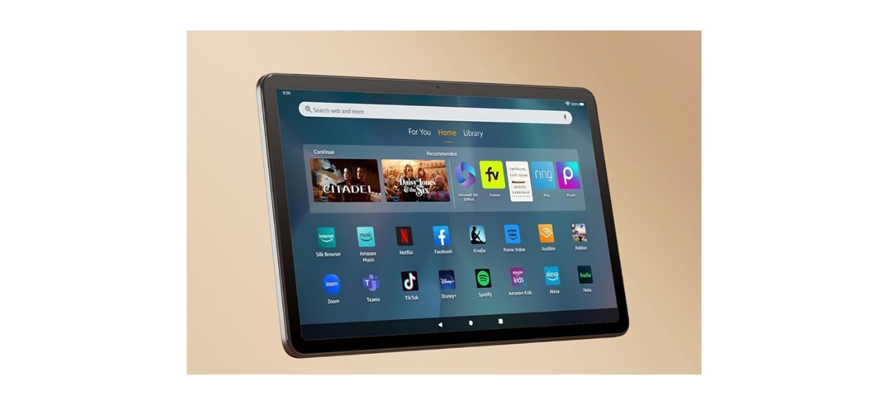 Amazon Fire Max 11 tablet showing apps