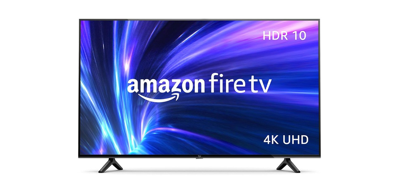 Amazon Fire 50-Inch 4K TV on white background