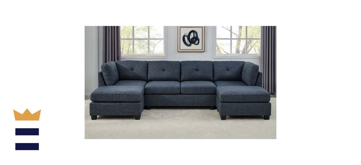 Andover Mills Ashwell 118-Inch Wide Reversible Modular Sofa &amp; Chaise