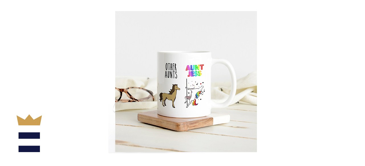 Andyseusdesigns Funny Aunt Unicorn Mug