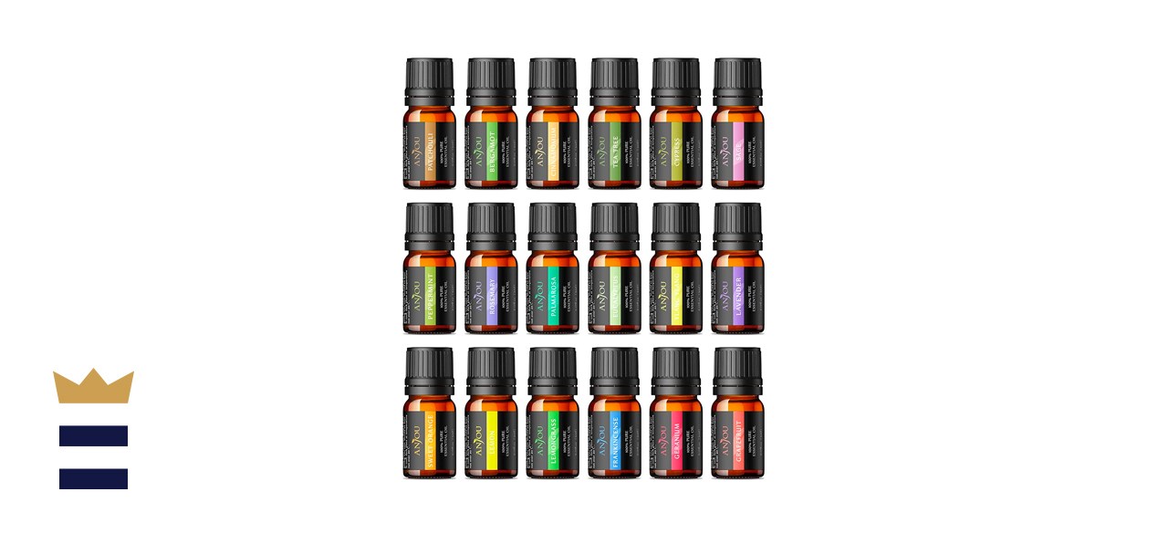 Anjou set with 18 essential oils in therapeutic quality