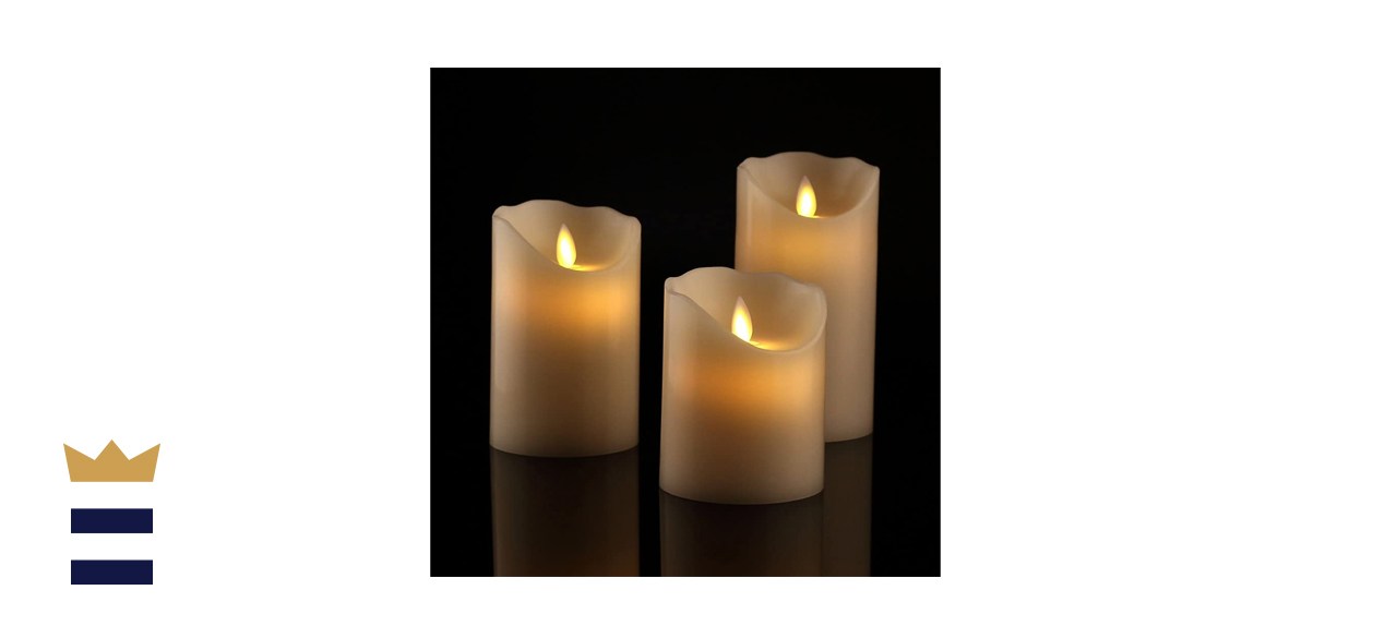 Antizer Flameless Candles, Set of 3