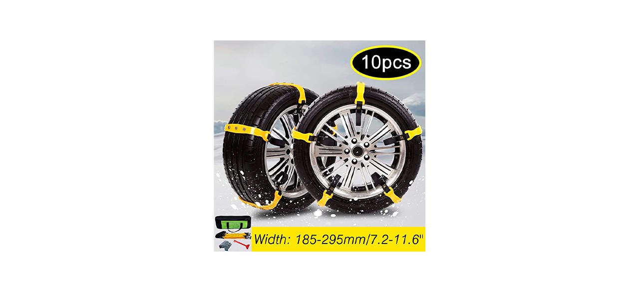 Aosuyou Adjustable Anti-Skid Snow Chains 