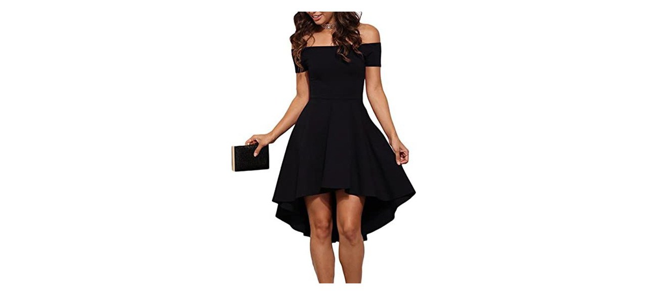 Best Sarin Mathews Women's Off-The-Shoulder Cocktail Dress