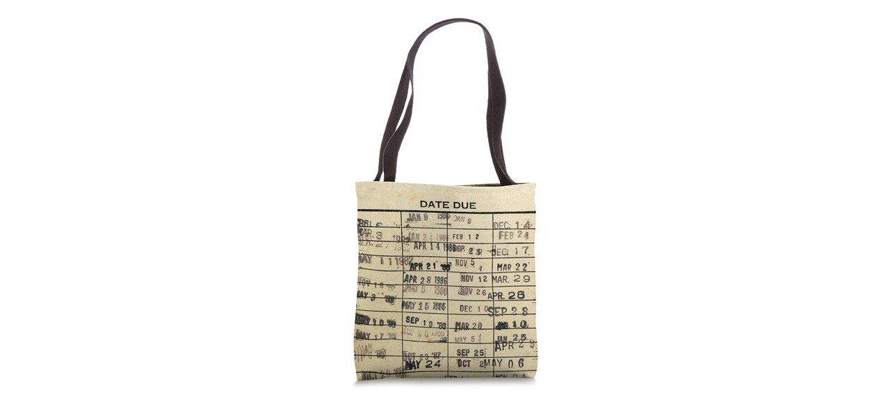 东德(Bes)t Library Due Date Stamp Card Tote Bag