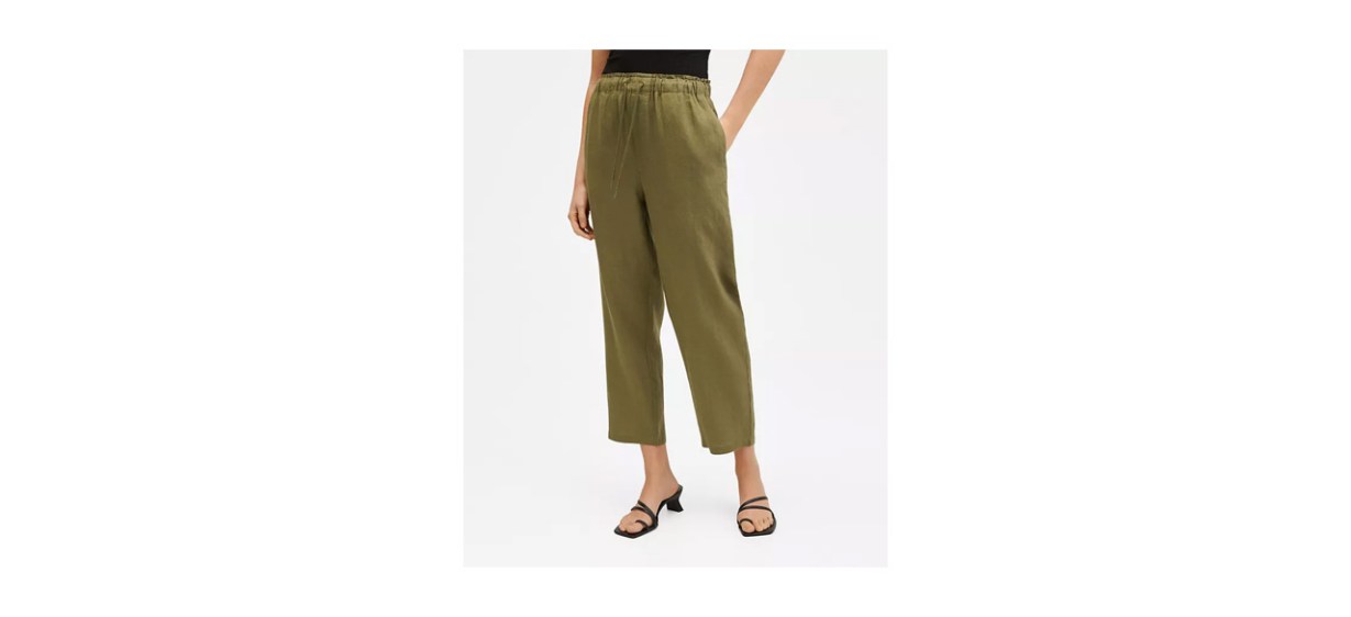 Apparel-Best Mango Women's Linen Jogger Trousers Apparel-Best Mango Women's Linen Jogger Trousers
