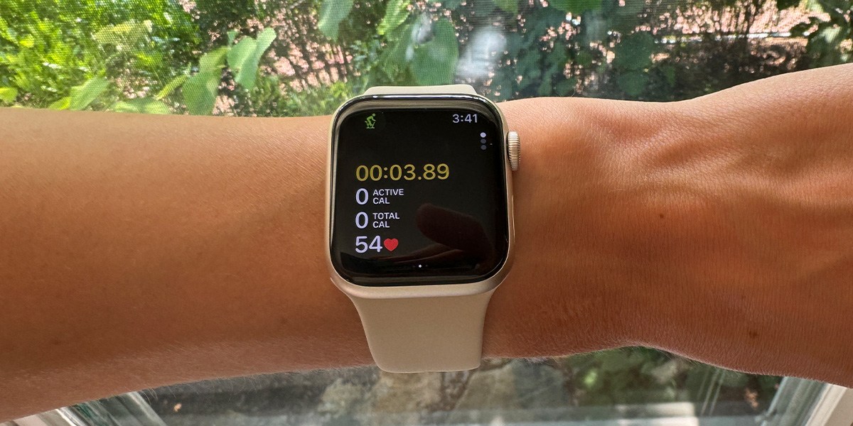 Apple Watch SE on wrist