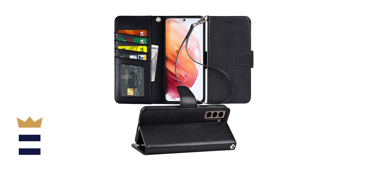 Arae Case for Samsung Galaxy S21 Wallet Case