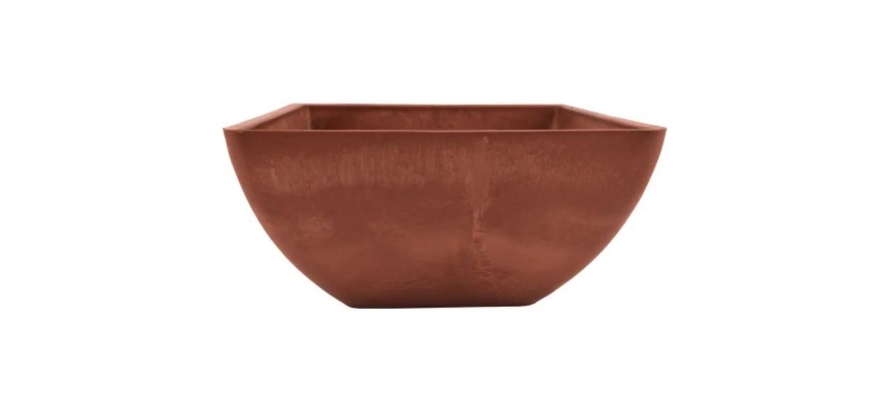 Arcadia Garden Products Simplicity Square Terra Cotta Pot
