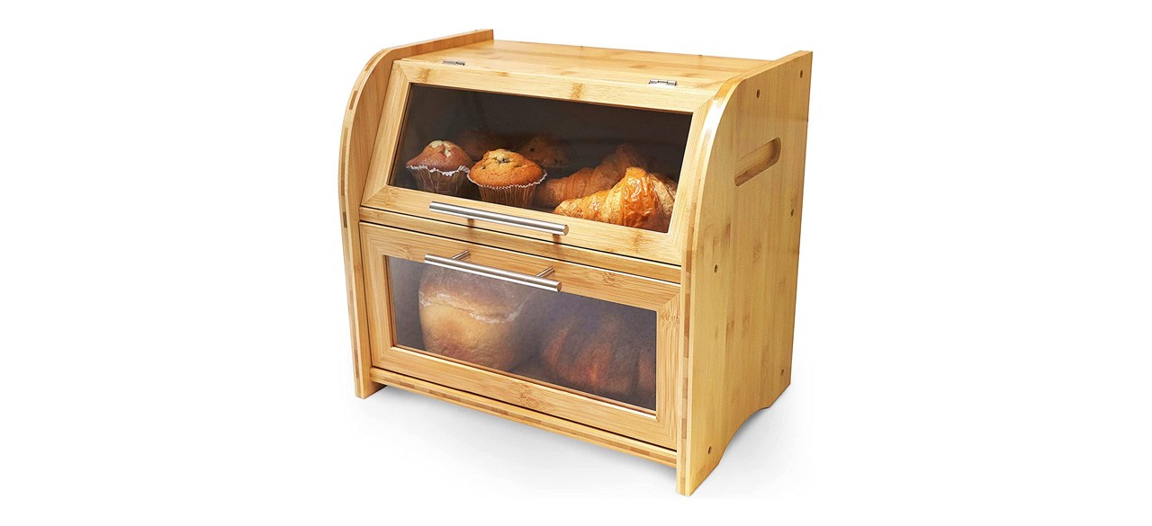 Arise Stylish Bamboo Bread Box