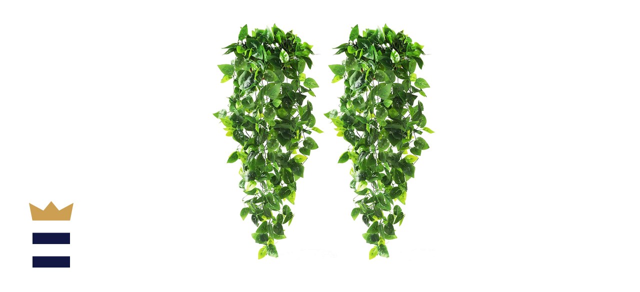 CEWOR 2pcs Artificial Hanging Plants 3.6ft Fake Ivy Vine