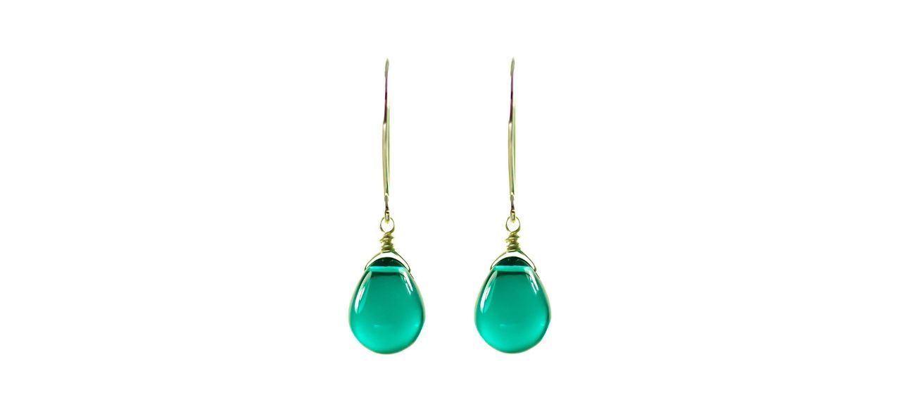 Kahili Creations Handmade Glass Drop Earrings