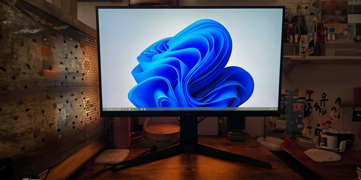 ASUS TUF with blue design on screen