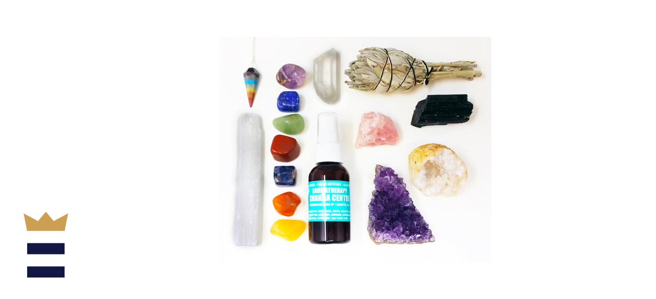 AURAMORE 16-Piece Chakra Crystal Healing Kit