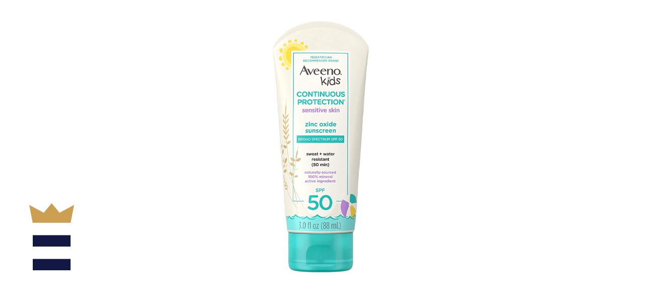 Aveeno Kids Continuous Protection Zinc Oxide Mineral Sunscreen Lotion