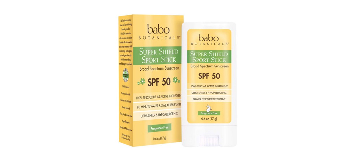 Babo Botanicals Super Shield Zinc Sport Stick Sunscreen