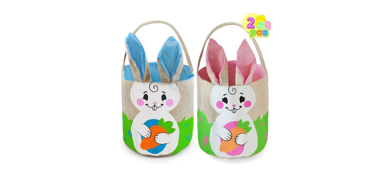 Joyin Two-piece Easter Burlap Bags