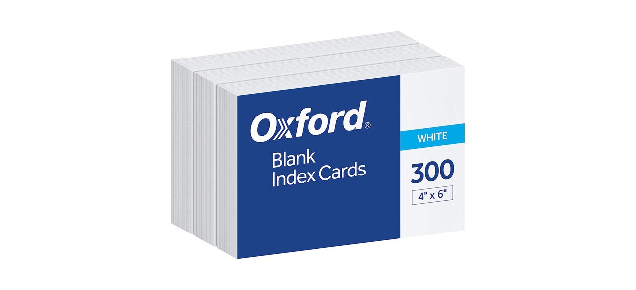 Oxford Blank Index Cards